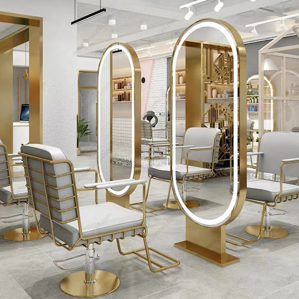 Phong cách châu Âu có thể xoay Thẩm mỹ viện Ghế Salon Nội thất