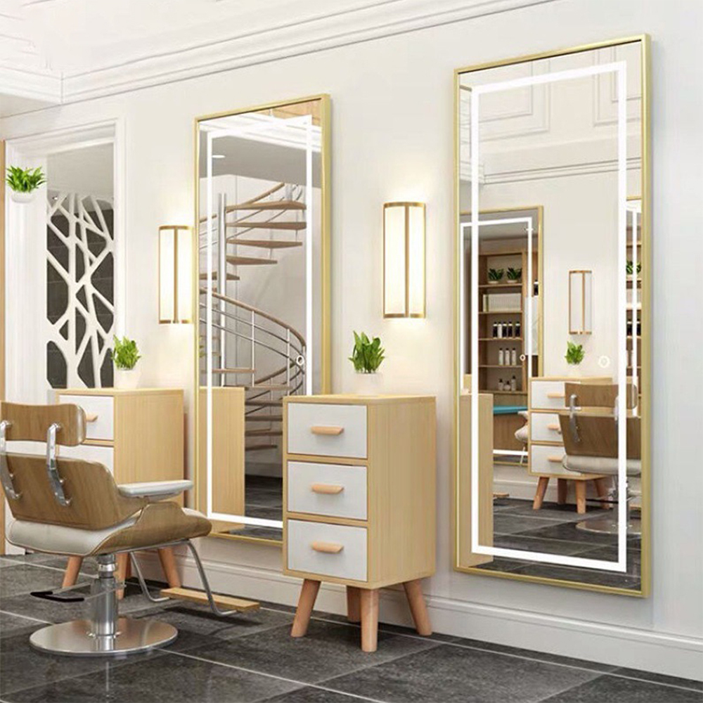 Wall Mount Hotel Phòng tắm Làm tóc Beauty Salon Led Full Chiều dài Vanity Dressing Mirror