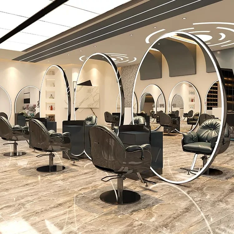 Bán Thiết Bị Làm Tóc Làm Đẹp Gương Trang Điểm Trạm Tạo Kiểu Tóc Trạm Gương Cắt Tóc Salon Nội Thất Kim Loại Đóng Gói An Toàn