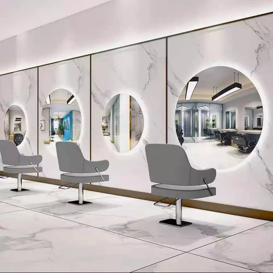 Sàn Vanity di động tùy chỉnh Hiện đại tường cạo nhỏ gọn LED Full Salon Mirror