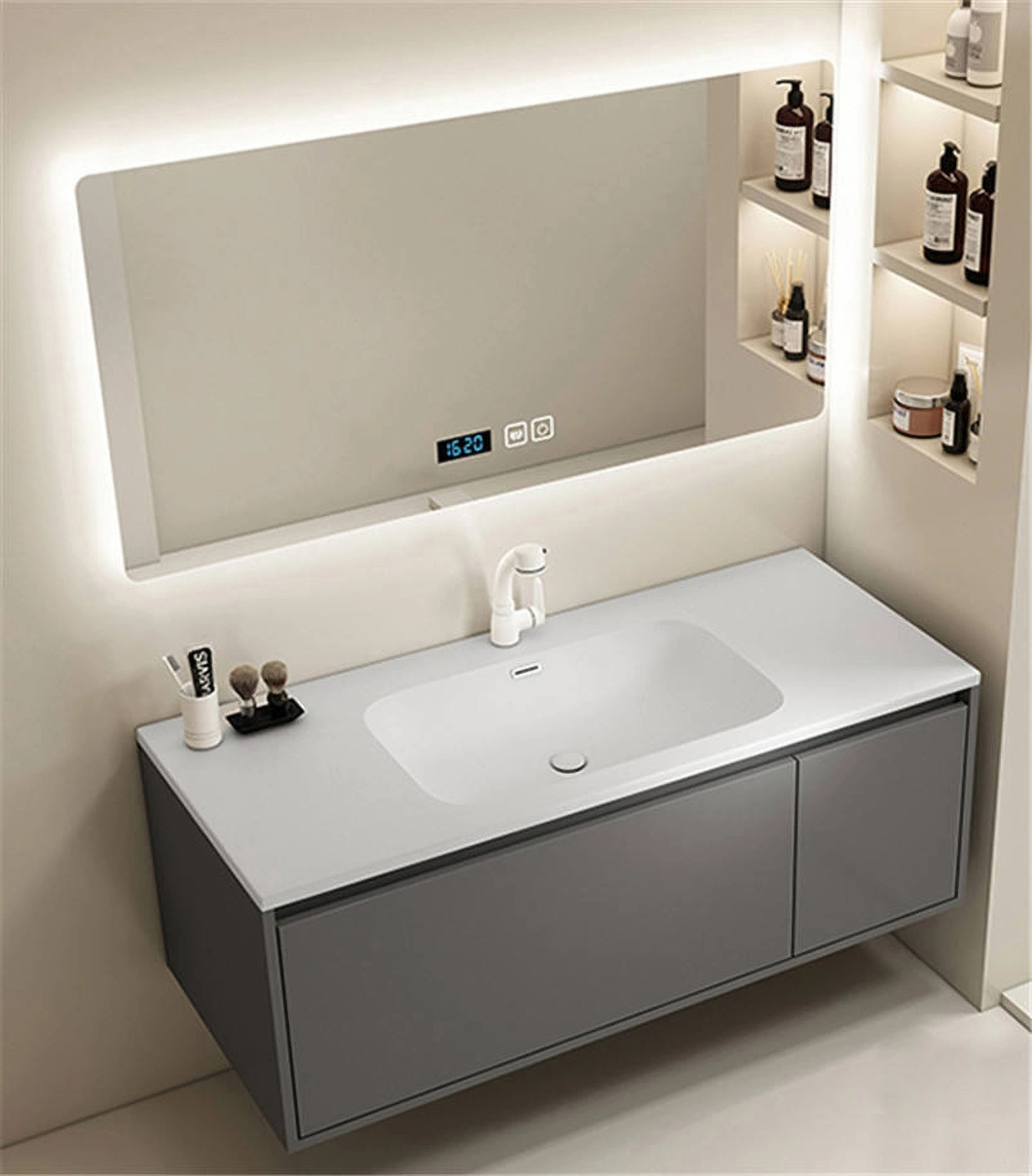 2023 Tủ Phòng Tắm Thiết Kế Mới Gương Phòng Tắm Vanity Gỗ Mỹ Bộ Tủ Phòng Tắm Cao Cấp