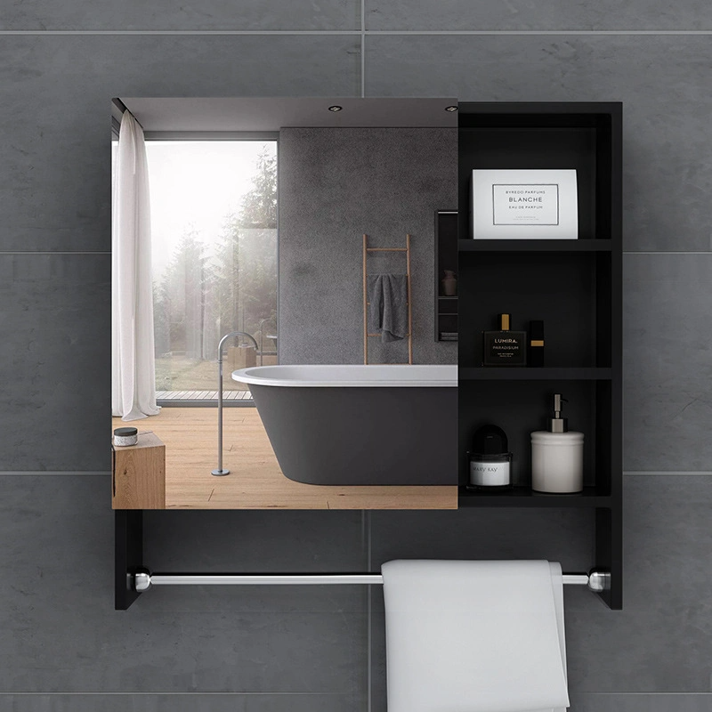 Tủ phòng tắm Bức tranh mờ chất lượng cao với bồn rửa bằng gốm Chậu rửa Nội thất phòng tắm MDF