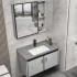Góc hiện đại Tủ lưu trữ không thấm nước Gỗ rắn Vanity Phòng tắm Tủ phòng tắm nhỏ nhỏ