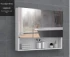 Gương thông minh LED ODM Kích thước tùy chỉnh Lưu vực màu Tủ phòng tắm Vanity