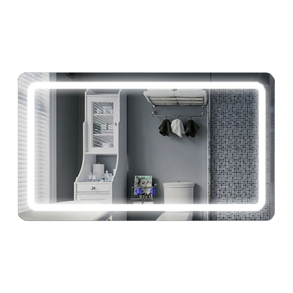 Trang chủ sang trọng Trang trí chậu rửa thông minh Gương LED Phòng tắm không khung Backlit Wall Glass Vanity Mirror