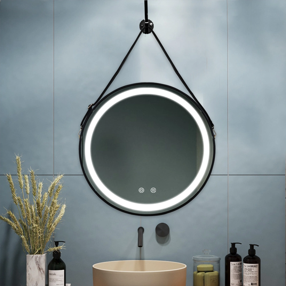 Các Bạn Bán Gương Phòng Tắm 60Cm 80Cm Khách Sạn Trang Trí Treo Tường Tròn Hiện Đại Gương Phòng Tắm Chống Sương Mù Có Đèn LED