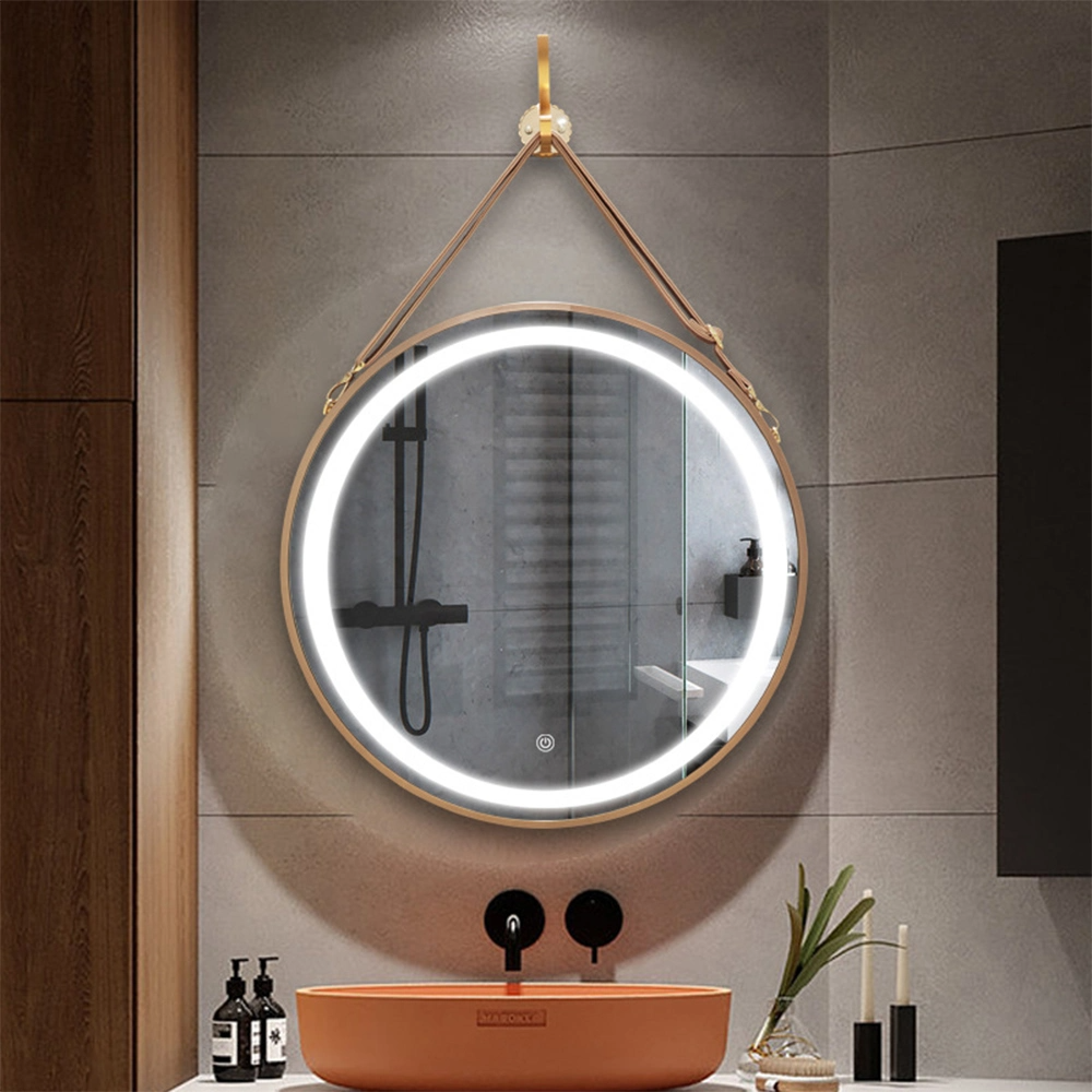 Các Bạn Bán Gương Phòng Tắm 60Cm 80Cm Khách Sạn Trang Trí Treo Tường Tròn Hiện Đại Gương Phòng Tắm Chống Sương Mù Có Đèn LED