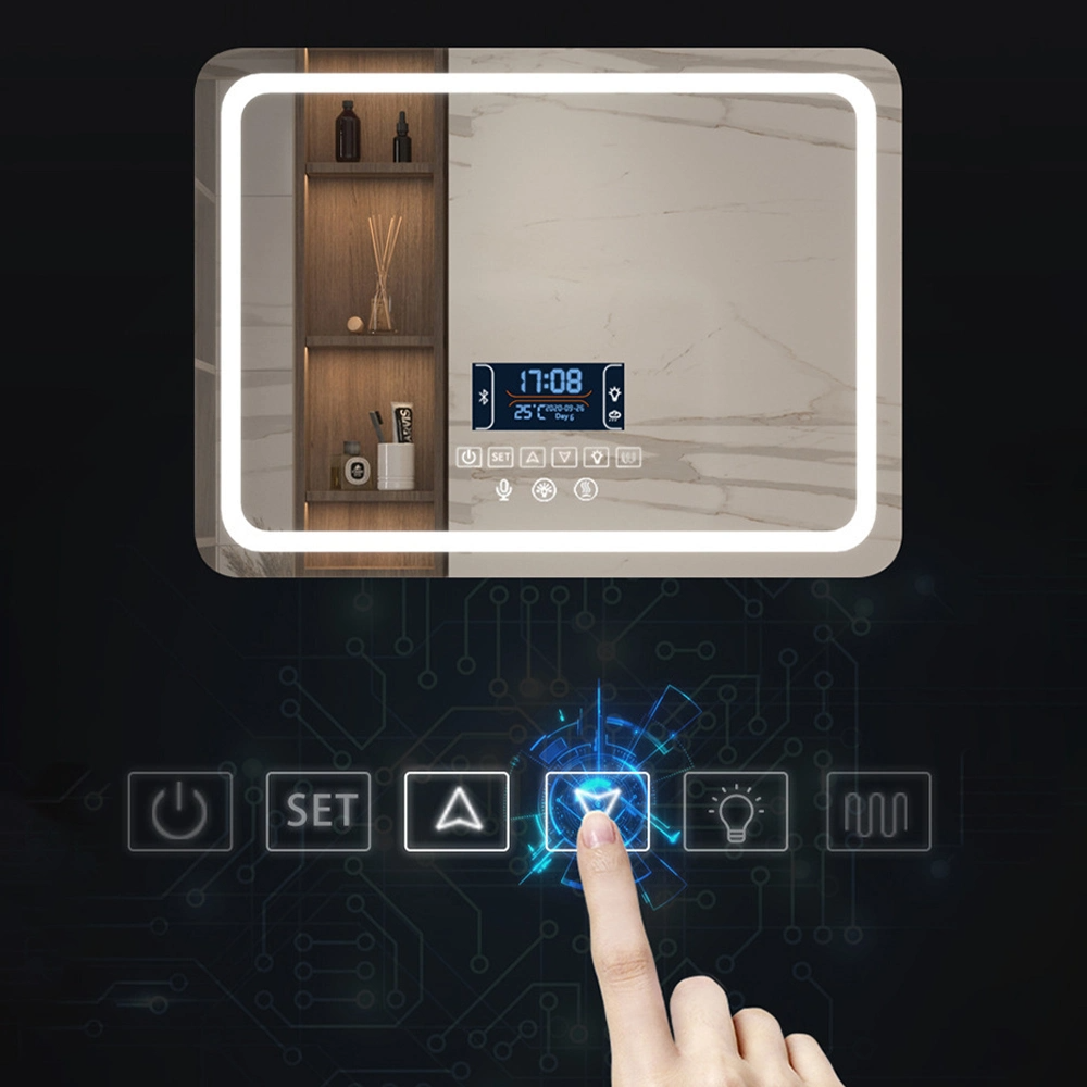 Bán nóng Gương chiếu sáng không sương mù Gương phòng tắm LED hoạt động bằng pin