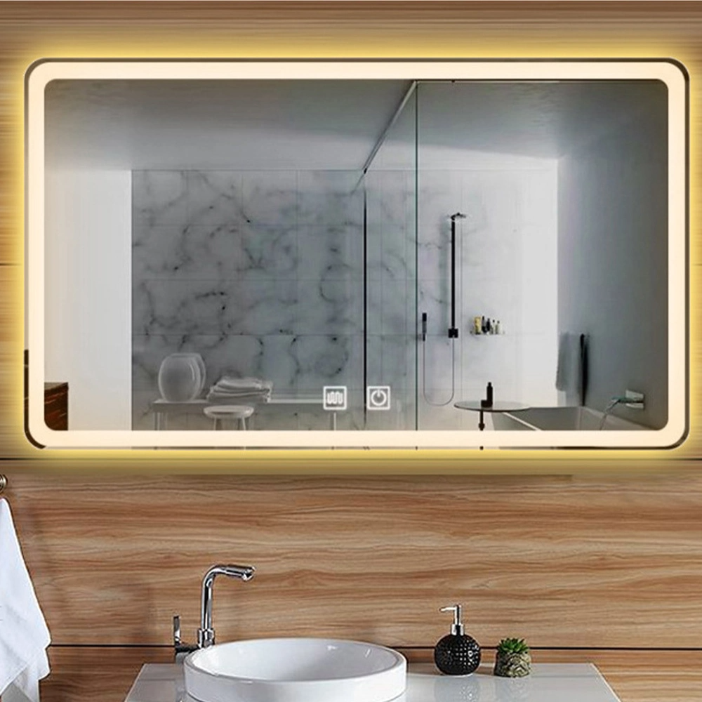 Bán nóng Gương chiếu sáng không sương mù Gương phòng tắm LED hoạt động bằng pin