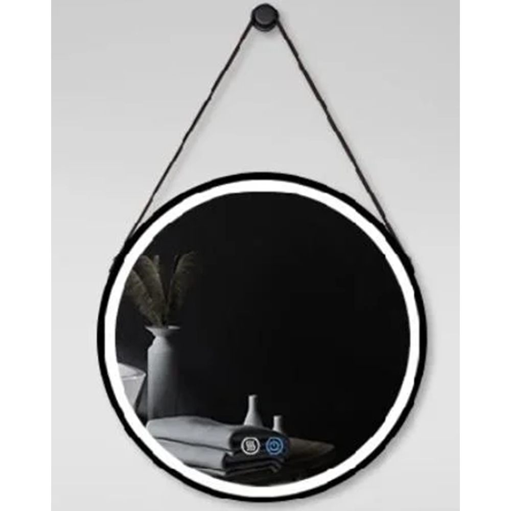 Bán buôn Gương tròn lớn treo tường Gương trang điểm có khung trang trí với khung màu đen cho phòng ngủ Espejo