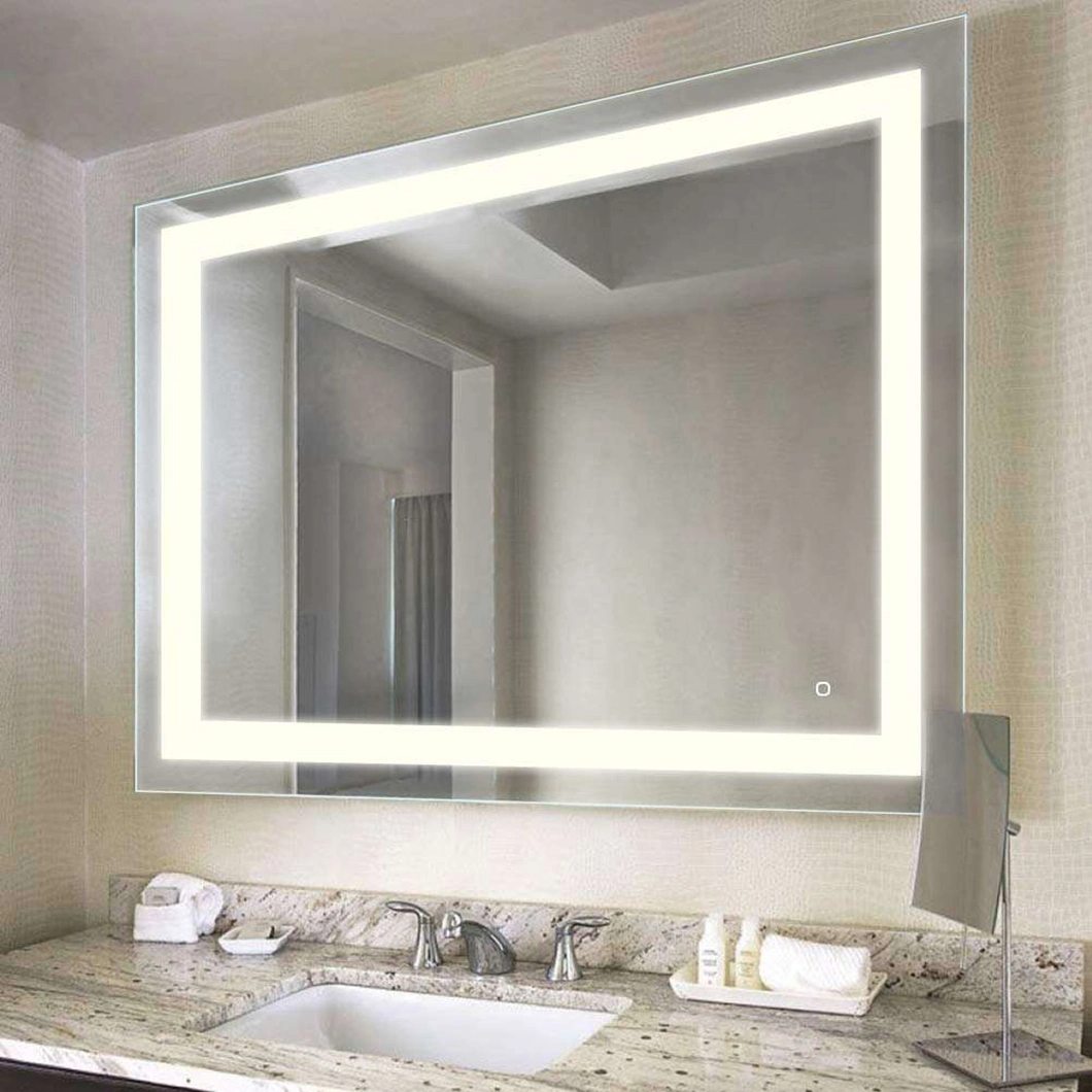 Gương LED chiếu sáng hình chữ nhật theo phong cách Salon hiện đại