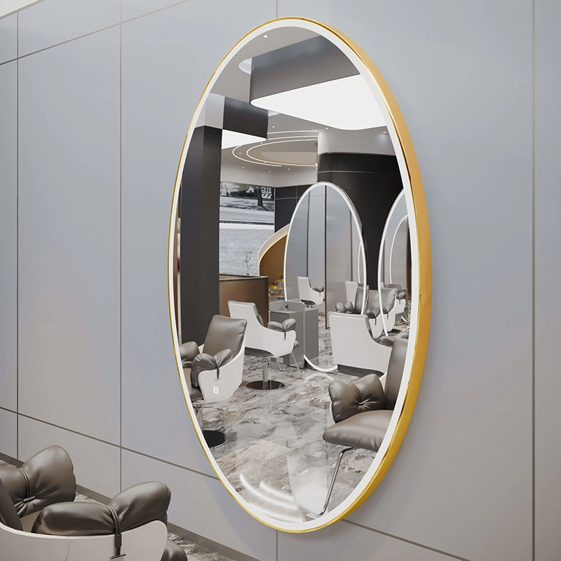 Thời Trang Mới Size Lớn Salon Gương Tùy Chỉnh Đèn LED Trạm Tạo Kiểu Làm Đẹp Gương Cắt Tóc Đồ Nội Thất