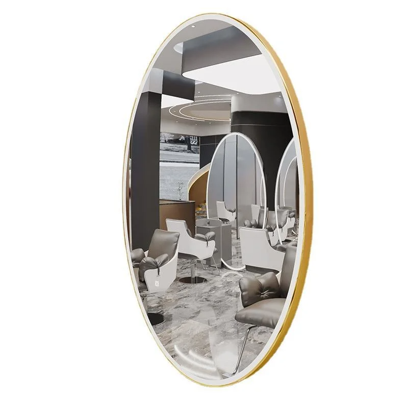 Thời Trang Mới Size Lớn Salon Gương Tùy Chỉnh Đèn LED Trạm Tạo Kiểu Làm Đẹp Gương Cắt Tóc Đồ Nội Thất