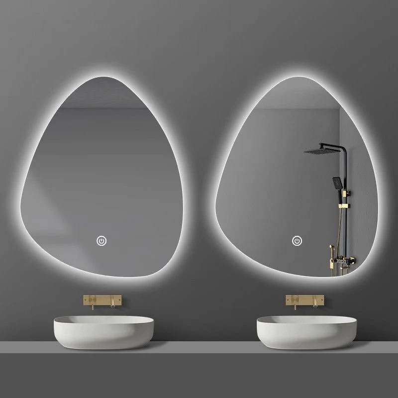 Chiếu sáng tùy chỉnh không thường xuyên Gương phòng tắm Bồn tắm treo tường Gương đèn LED thông minh Vanity được quan tâm đặc biệt