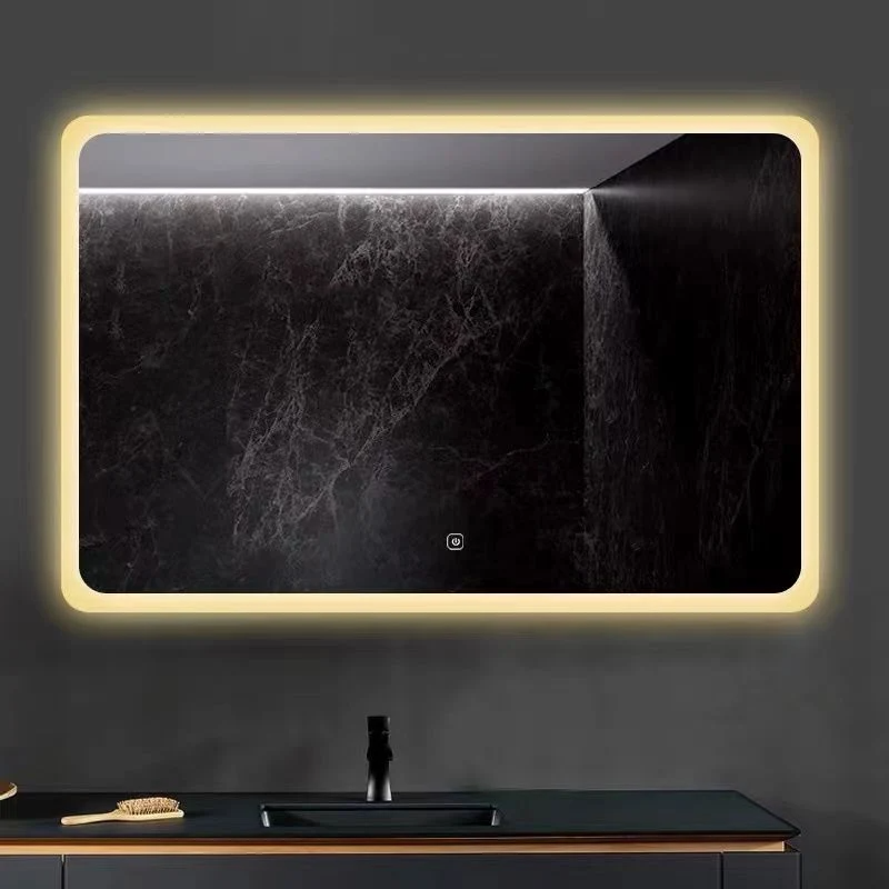 Gương phòng tắm LED có đèn nền tùy chỉnh cá nhân Gương trang điểm không thấm nước có đèn