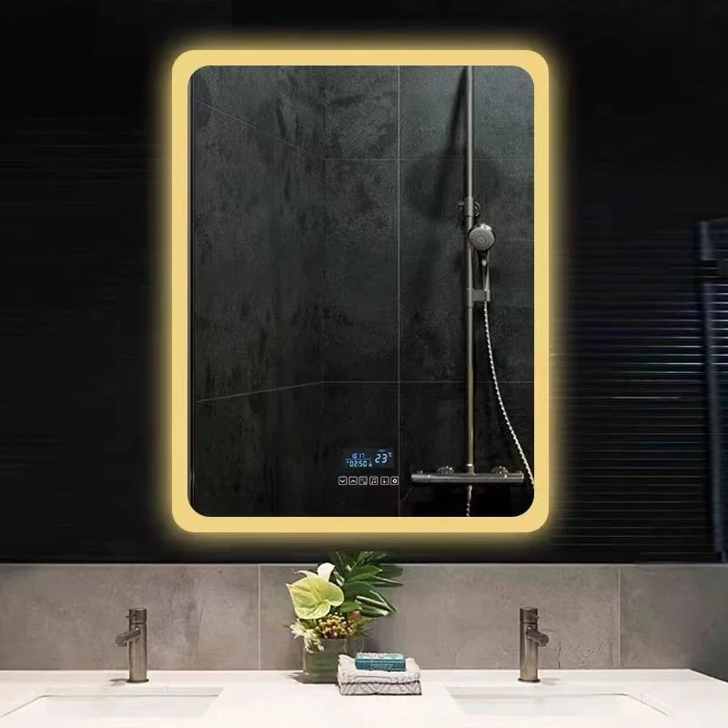 Gương phòng tắm LED có đèn nền tùy chỉnh cá nhân Gương trang điểm không thấm nước có đèn