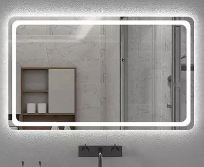 Với trang điểm nhẹ High Clear Fog LED Màn hình cảm ứng Màn hình thông minh Gương rửa mặt chống sương mù