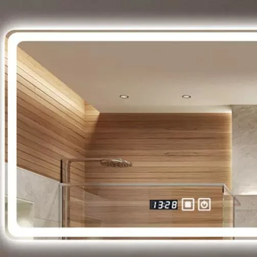 Với trang điểm nhẹ High Clear Fog LED Màn hình cảm ứng Màn hình thông minh Gương rửa mặt chống sương mù